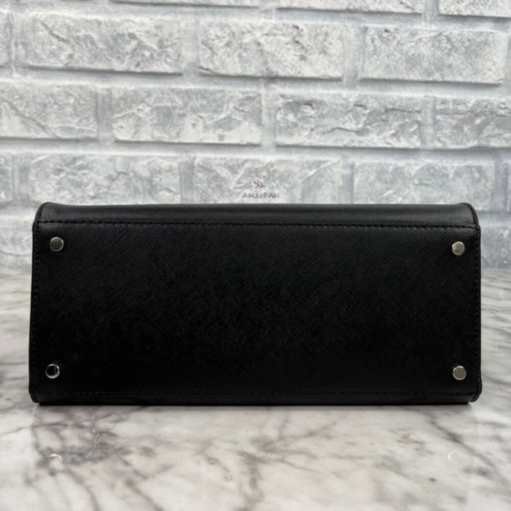 Kate Spade Staci Medium Satchel Crossbody In Black - Picture 5 of 9